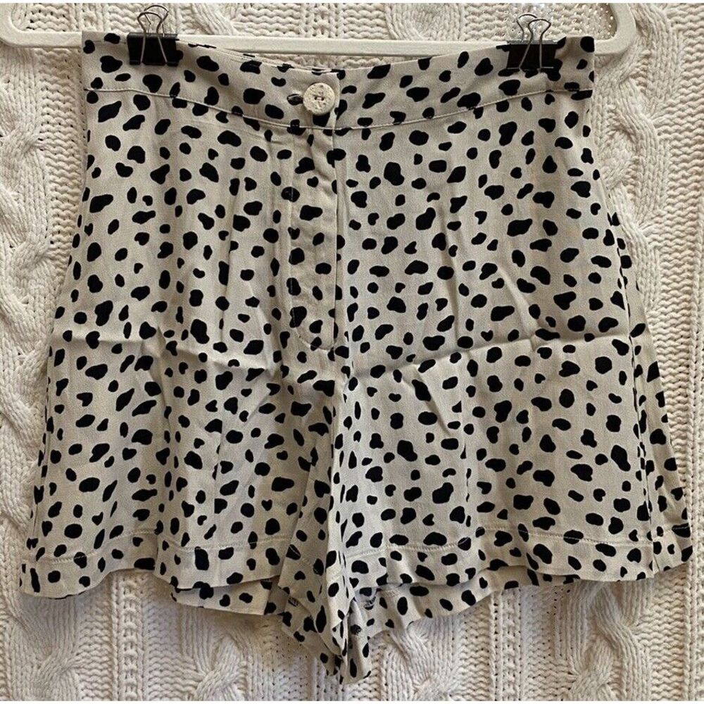 Moon River By‎ Anthropologie Flowy Cow Spotted Mini Shorts Xs Preppy Or Street!